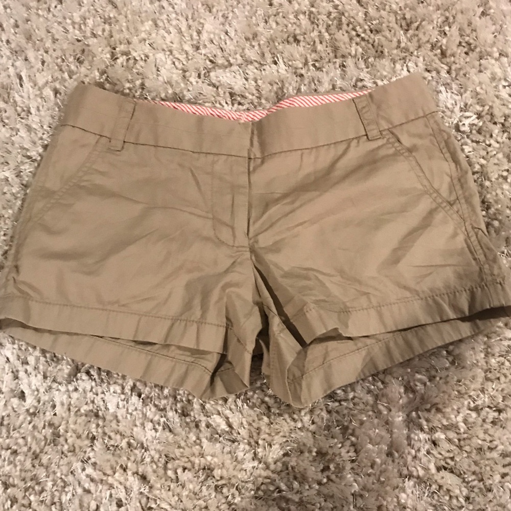 J. Crew Chino “Broken In” Shorts. Tan. Size 2
